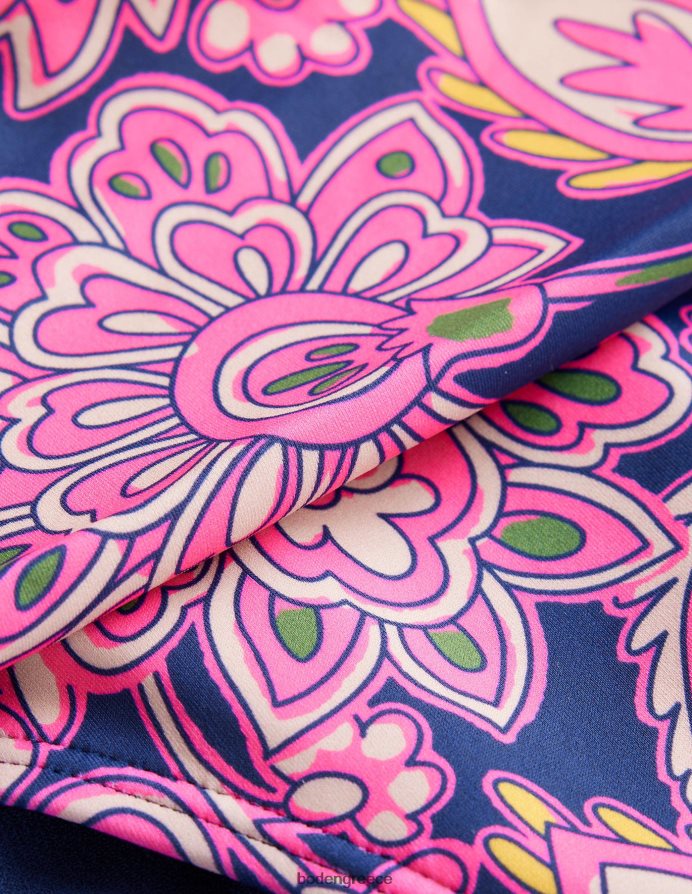 Navy & Paisley βεράντα είδη ένδυσης κλασικό πτυσσόμενο πάτο μπικίνι Boden γυναίκες 464PH82097