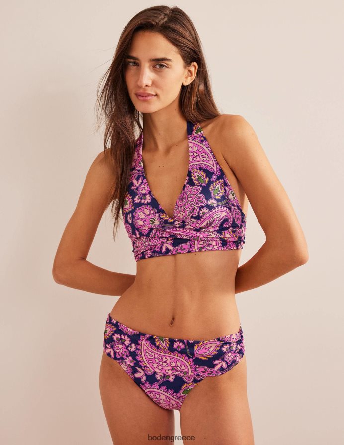 Navy & Paisley βεράντα είδη ένδυσης Τοπ μπικίνι halter levanzo Boden γυναίκες 464PH81522