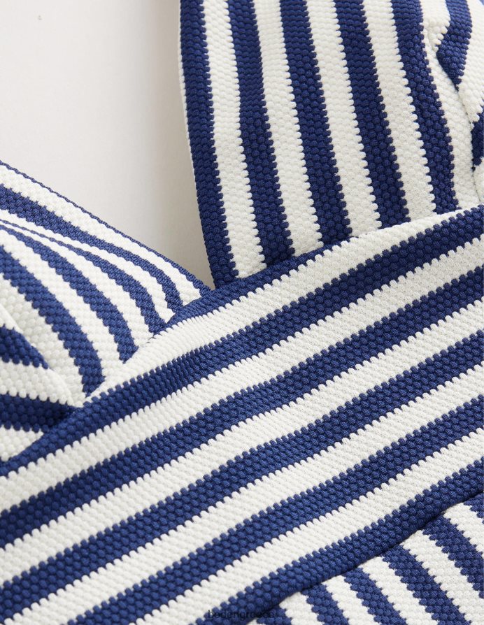 λωρίδα ναυτικής & ιβουάρ υφής είδη ένδυσης μαγιό arezzo με λαιμόκοψη Boden γυναίκες 464PH8237