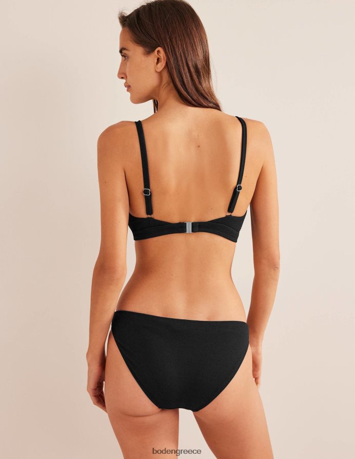 μαύρη υφή είδη ένδυσης Τοπ μπικίνι arezzo με λαιμόκοψη Boden γυναίκες 464PH8274