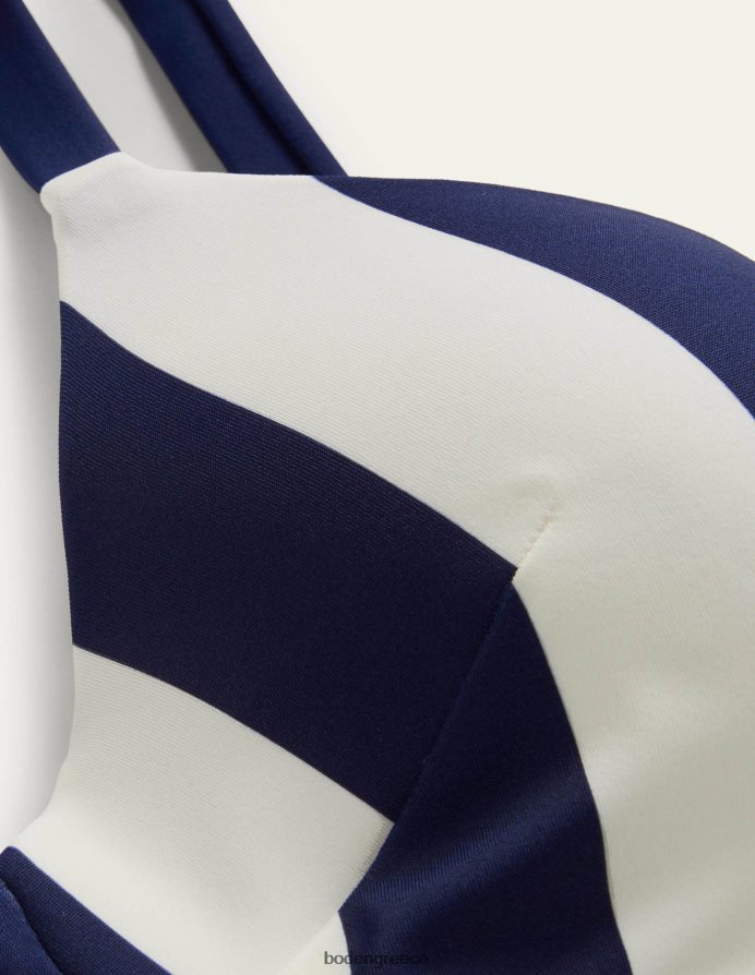 γαλλική ναυτική και ιβουάρ ρίγα είδη ένδυσης μαγιό σε μέγεθος cup Boden γυναίκες 464PH82228