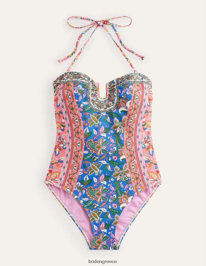 αμπέλου delft & paisley είδη ένδυσης μαγιό u-bar halterneck Boden γυναίκες 464PH81005