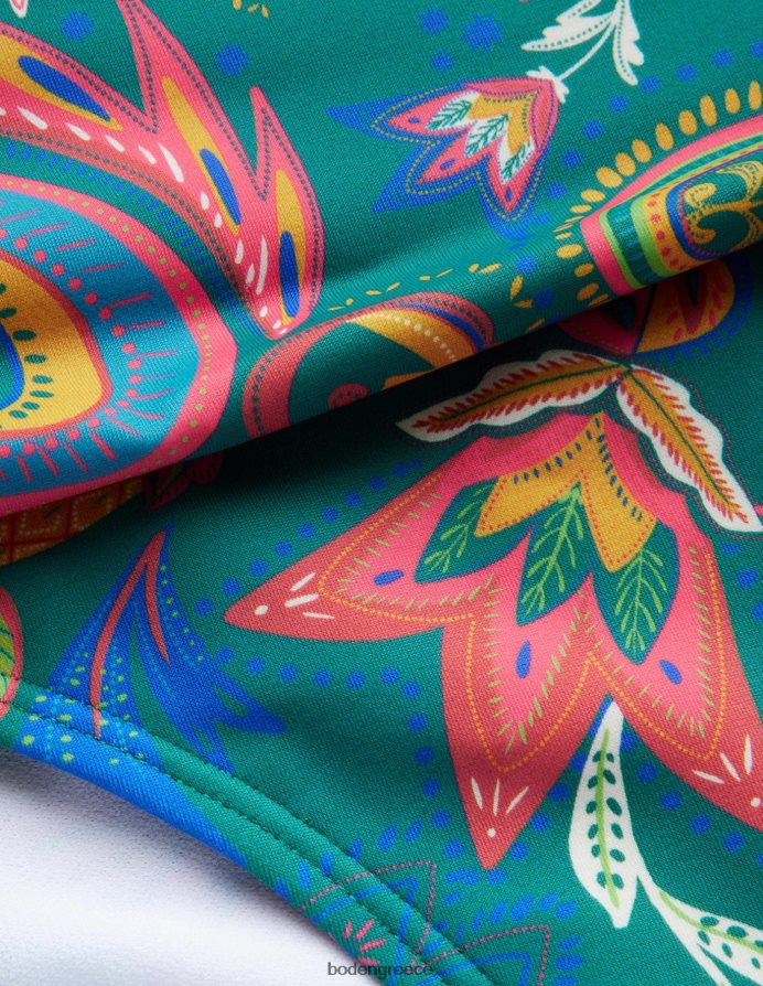 emerald & paradise paisley είδη ένδυσης κλασικό πτυσσόμενο πάτο μπικίνι Boden γυναίκες 464PH82453