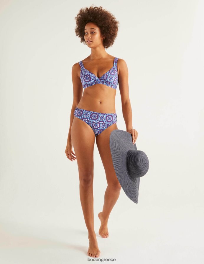 ναυτικό & ηλιόλουστο πλακάκι είδη ένδυσης eze διπλώνουμε πάνω από το κάτω μέρος Boden γυναίκες 464PH82048