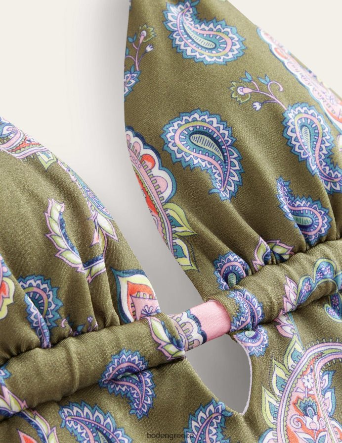 βασιλικός & παίσλεϋ πόμε είδη ένδυσης μαγιό με χάντρες μαζέψτε halter Boden γυναίκες 464PH81651