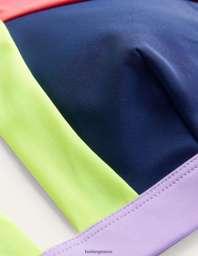 ναυτικό & οξύ κίτρινο χρώμα είδη ένδυσης τοπ μπικίνι halter ithaca Boden γυναίκες 464PH82091