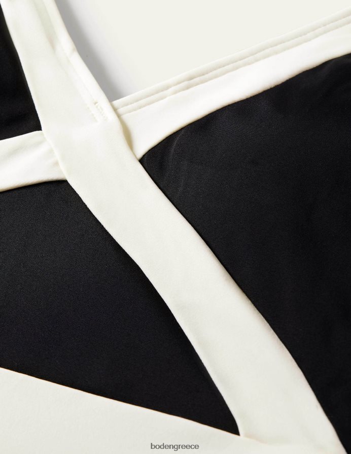 μαύρο χρώμα είδη ένδυσης μαγιό κεφαλονιάς halterneck Boden γυναίκες 464PH8219