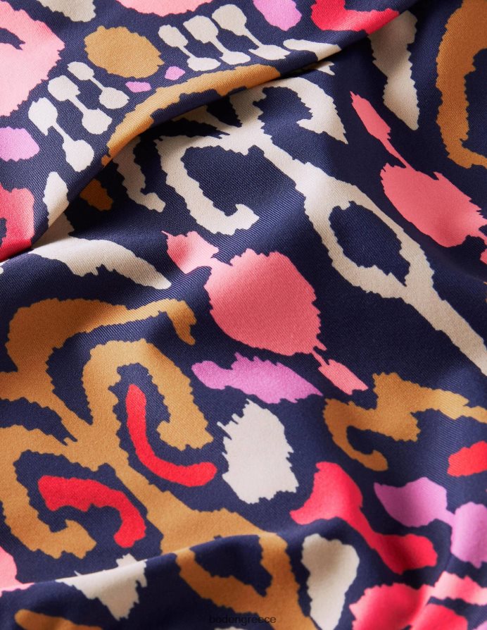 γαλλικό ναυτικό & γούρι ikat είδη ένδυσης κλασικό πτυσσόμενο πάτο μπικίνι Boden γυναίκες 464PH82542