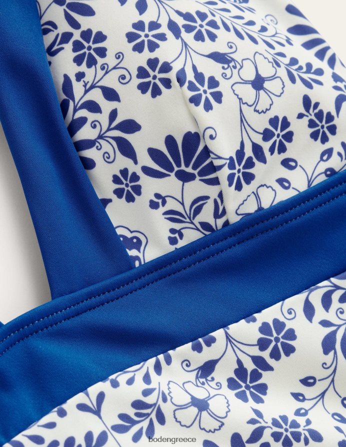 γαρδένια από ελεφαντόδοντο και μπλε της λίμνης είδη ένδυσης μαγιό ithaca halter Boden γυναίκες 464PH81079