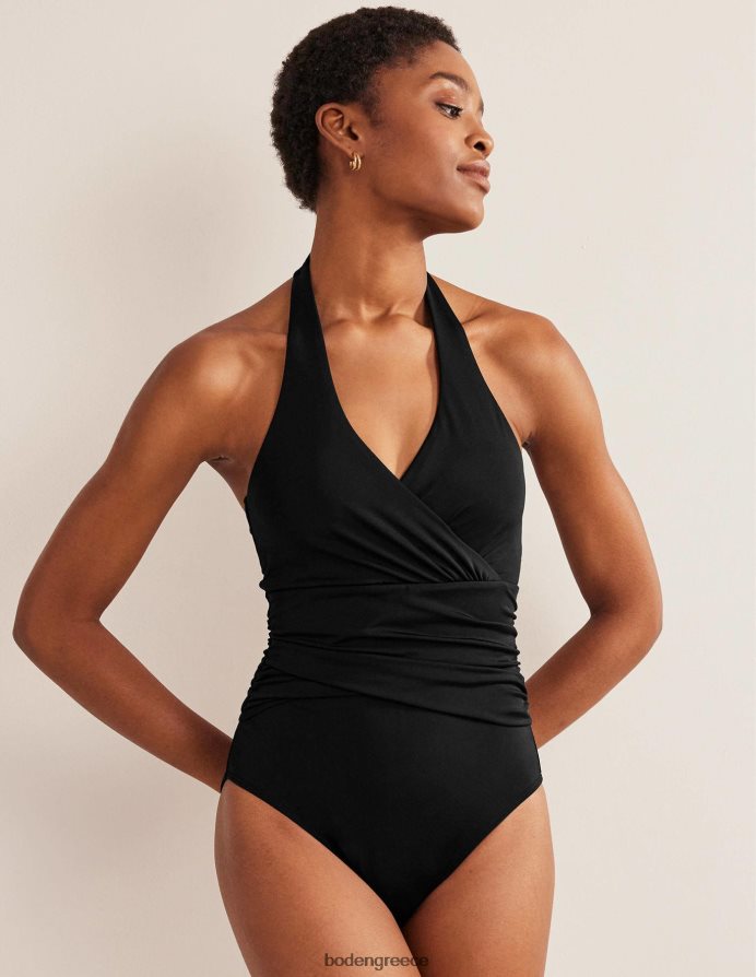 μαύρος είδη ένδυσης μαγιό levanzo ruched halter Boden γυναίκες 464PH8227