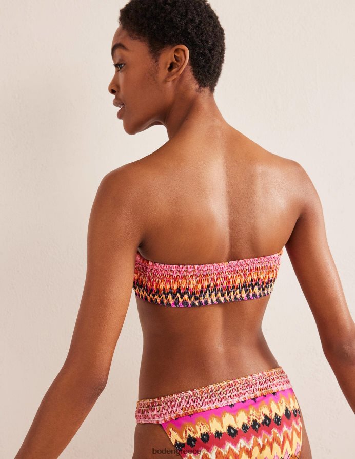 multi ikat είδη ένδυσης smocked bandeau μπικίνι τοπ Boden γυναίκες 464PH82156