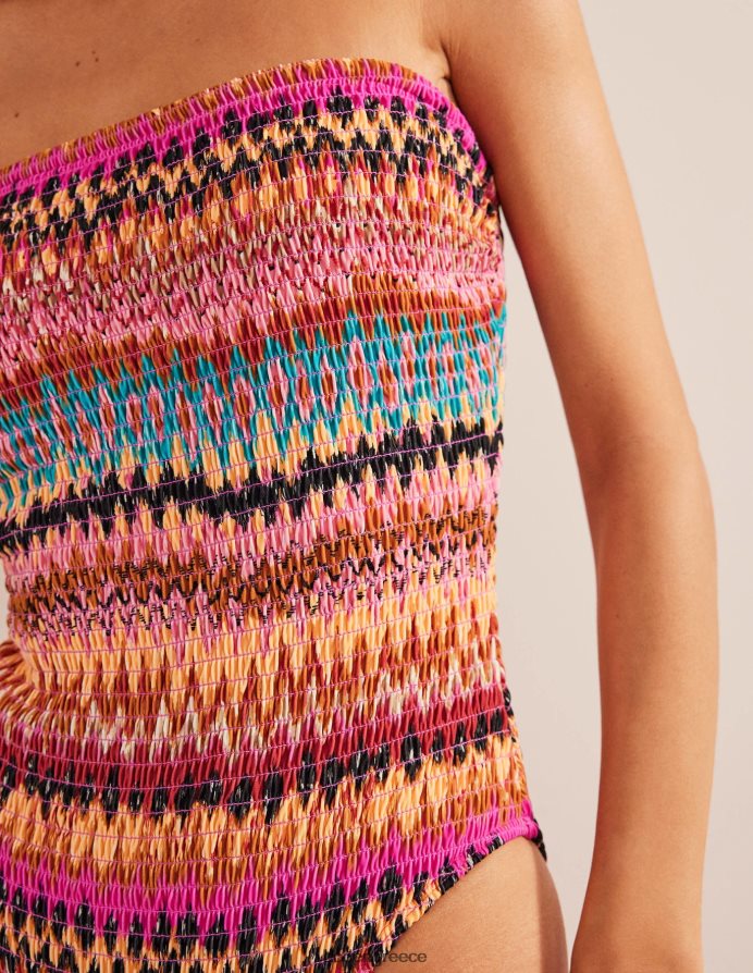 multi ikat είδη ένδυσης smocked bandeau μαγιό Boden γυναίκες 464PH82483