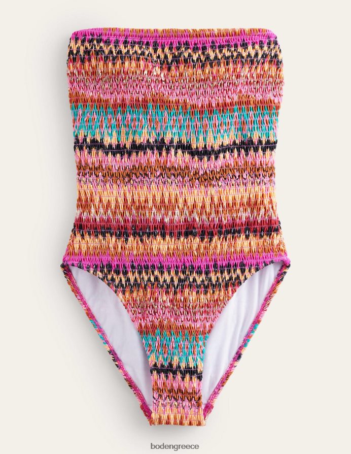multi ikat είδη ένδυσης smocked bandeau μαγιό Boden γυναίκες 464PH82483