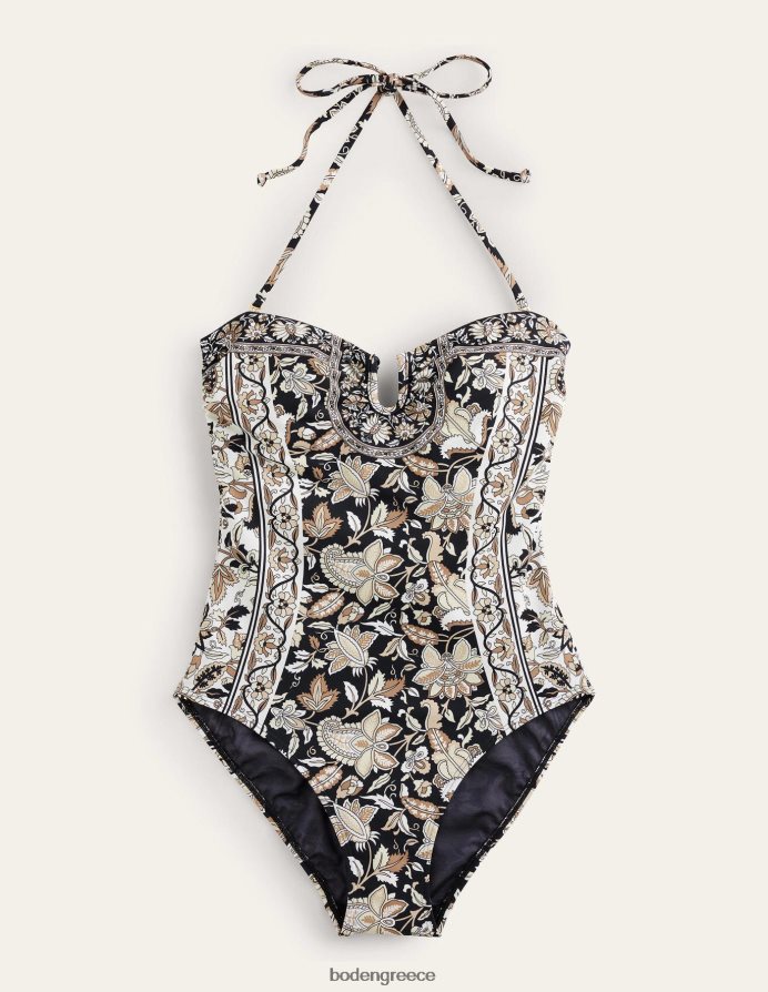 αμπέλου nero & paisley είδη ένδυσης μαγιό u-bar halterneck Boden γυναίκες 464PH81313