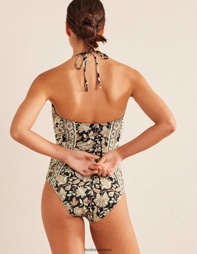 αμπέλου nero & paisley είδη ένδυσης μαγιό u-bar halterneck Boden γυναίκες 464PH81313