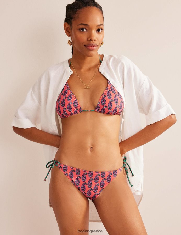 λωτός πορτοκαλί paisley είδη ένδυσης κορδόνι παντελόνι μπικίνι Boden γυναίκες 464PH8289