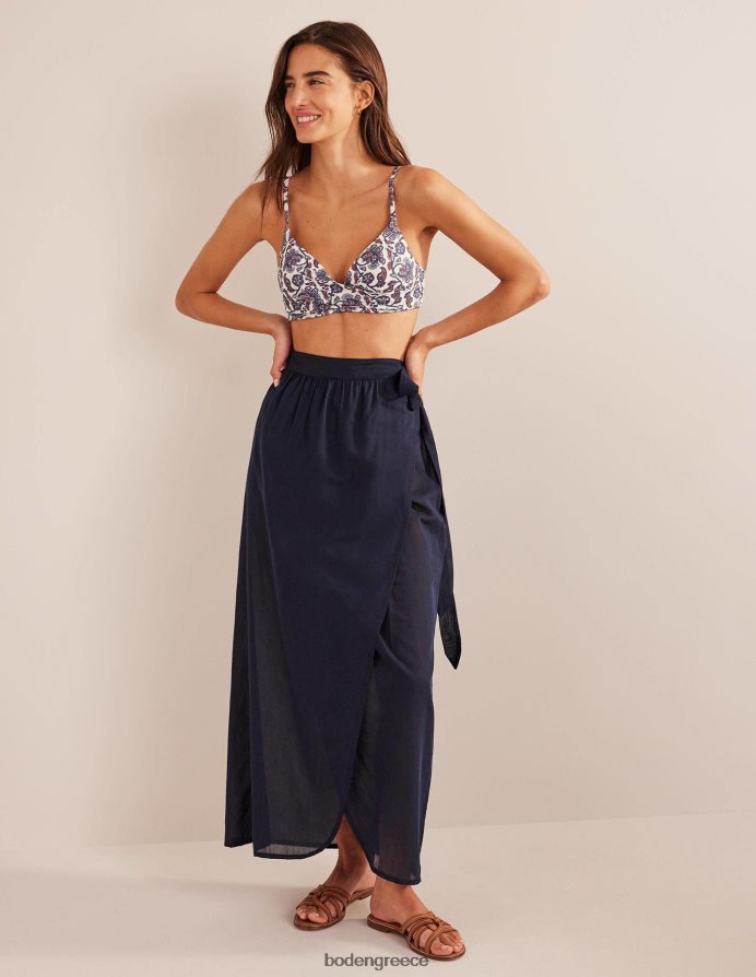 ιβουάρ & μπλε paisley είδη ένδυσης Κάπρι μπικίνι σε μέγεθος cup Boden γυναίκες 464PH81591