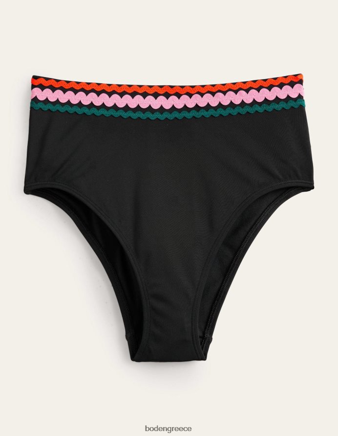 μαύρος είδη ένδυσης ψηλόμεσο παντελόνι rick rack Boden γυναίκες 464PH82254