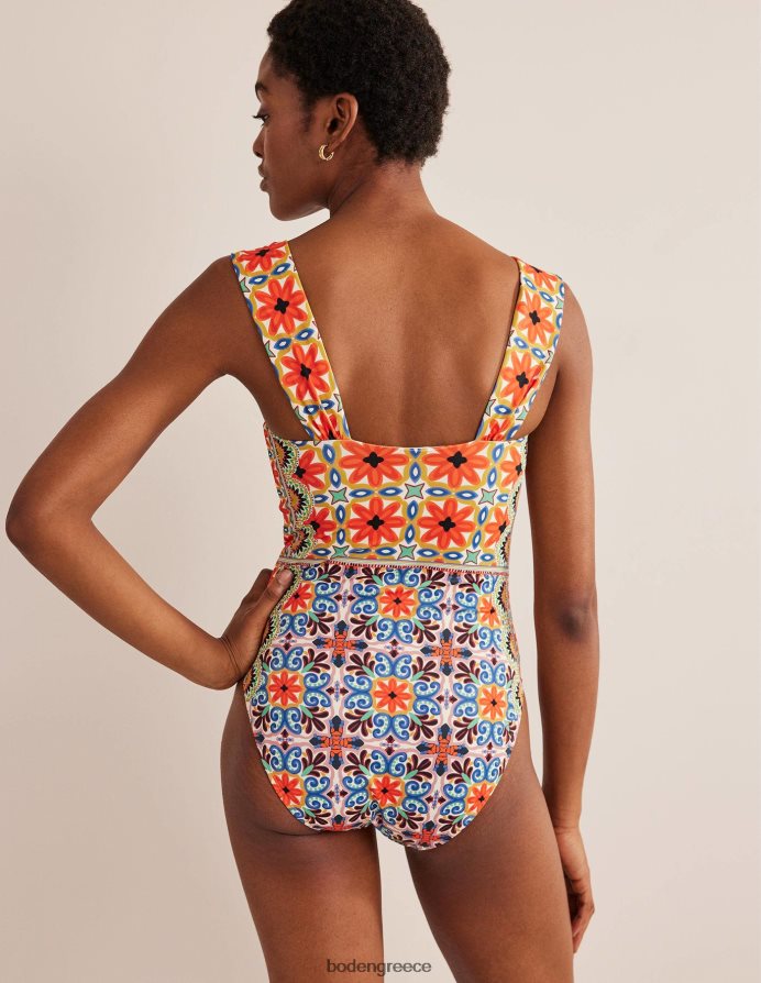 tigerlily & tapestry geo είδη ένδυσης πλισέ μαγιό γλυκιά μου Boden γυναίκες 464PH82472