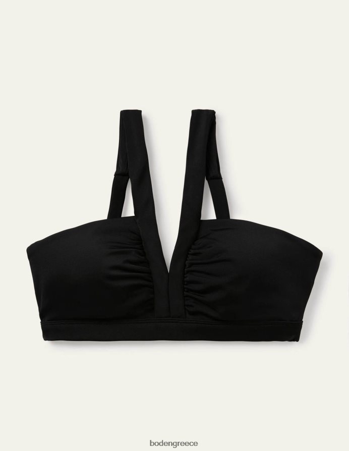 μαύρος είδη ένδυσης top μπικίνι με λαιμόκοψη κορσικής Boden γυναίκες 464PH82412