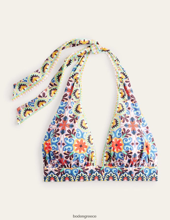 πλακάκι πολλαπλών & ταπισερί είδη ένδυσης top μπικίνι merano με βαθύ λαιμόκοψη Boden γυναίκες 464PH81310