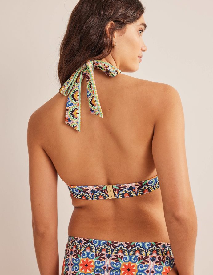 πλακάκι πολλαπλών & ταπισερί είδη ένδυσης top μπικίνι merano με βαθύ λαιμόκοψη Boden γυναίκες 464PH81310