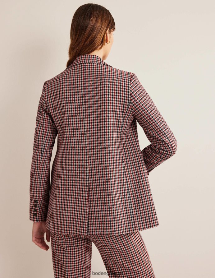 κόκκινο & ναυτικό & καμήλα επιταγή είδη ένδυσης το μπλέιζερ μπλέιζερ τσεκ μπρίτον Boden γυναίκες 464PH81091