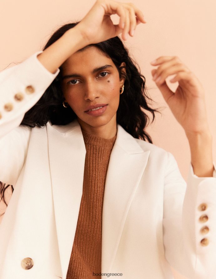 ελεφαντόδοντο είδη ένδυσης Μπλέιζερ με διπλό στήθος Boden γυναίκες 464PH81465