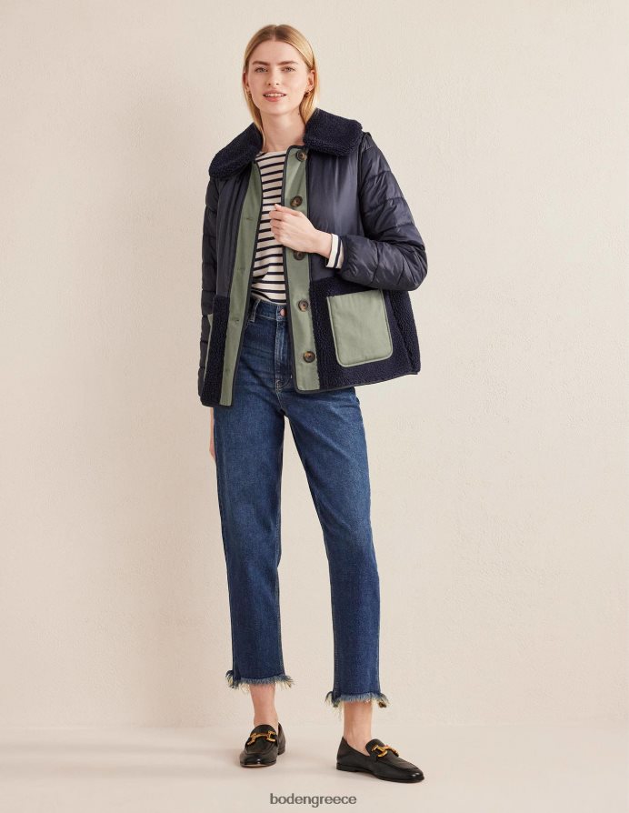 ΠΟΛΕΜΙΚΟ ΝΑΥΤΙΚΟ είδη ένδυσης καπιτονέ μπουφάν μποργκ Boden γυναίκες 464PH81601