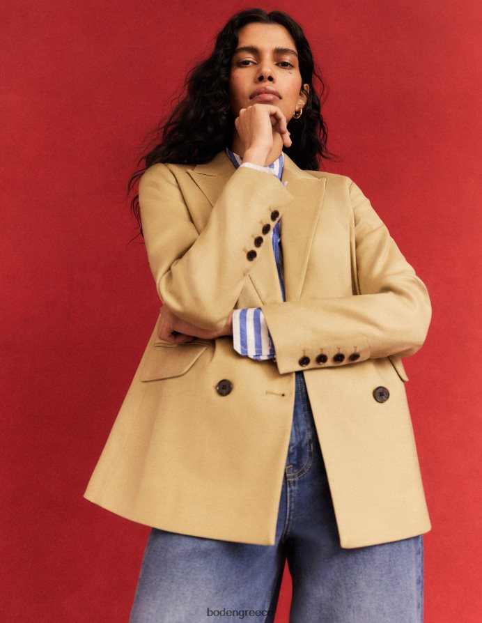 πράσινο σχιστόλιθο είδη ένδυσης Μπλέιζερ με διπλό στήθος Boden γυναίκες 464PH81622