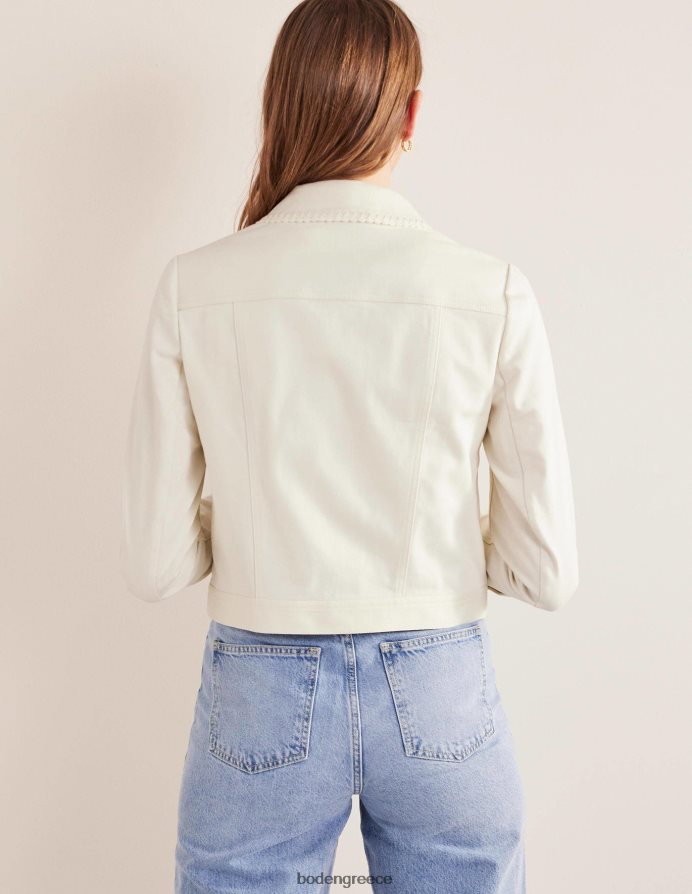 εκρού είδη ένδυσης τζιν μπουφάν με βελονάκι Boden γυναίκες 464PH81765