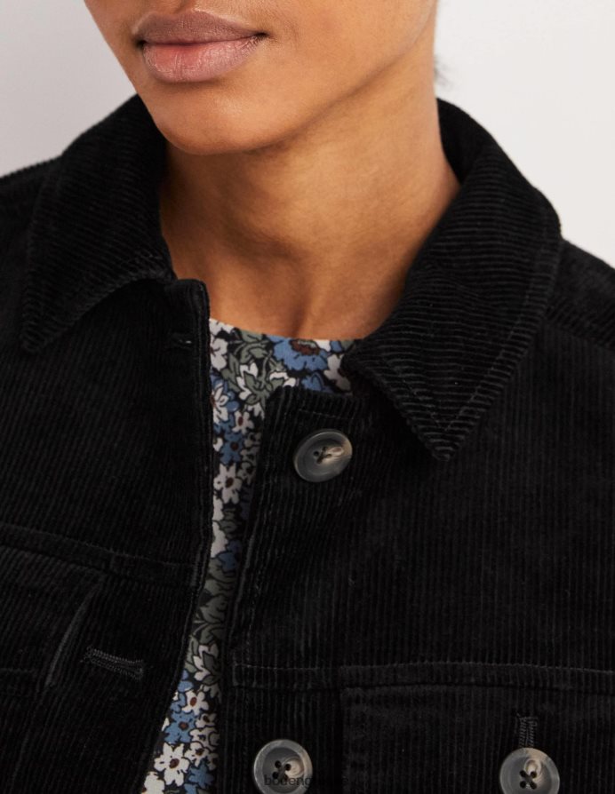 μαύρος είδη ένδυσης κομμένο σακάκι κορδονιού Boden γυναίκες 464PH81918