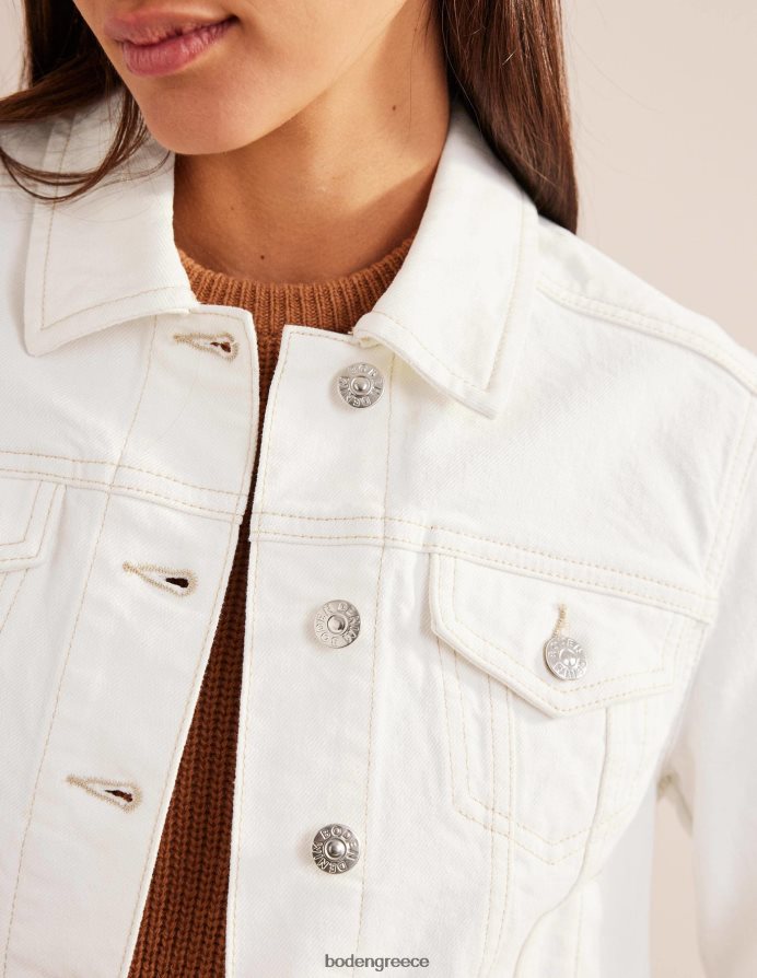 εκρού είδη ένδυσης άκαμπτο τζιν μπουφάν Boden γυναίκες 464PH8668