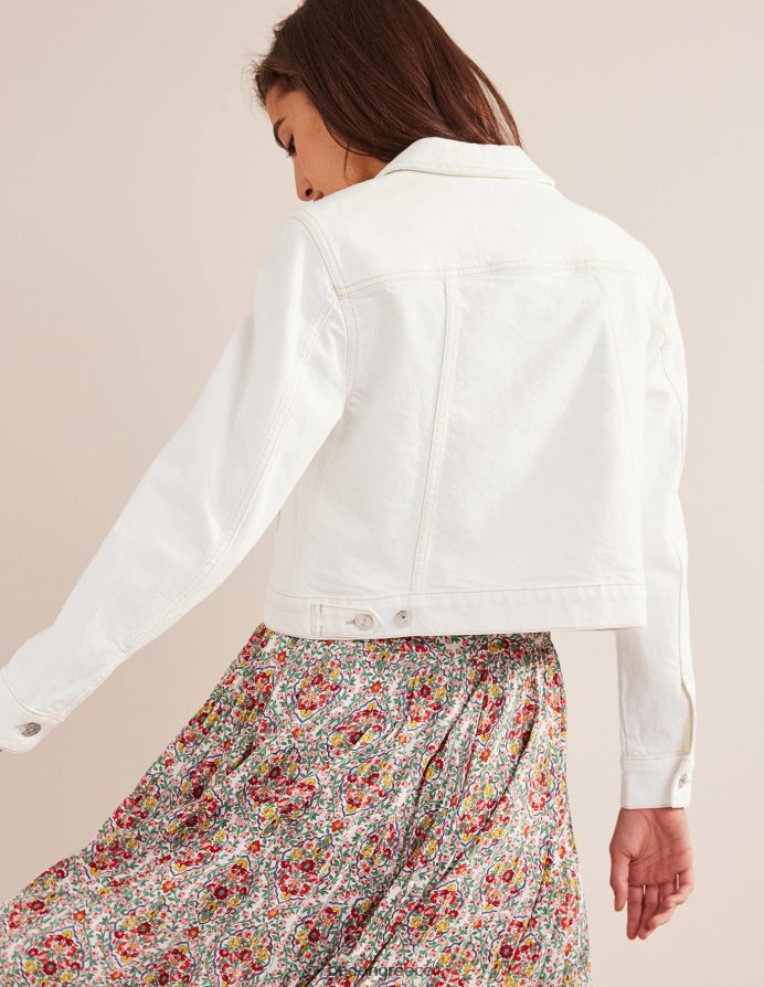 εκρού είδη ένδυσης άκαμπτο τζιν μπουφάν Boden γυναίκες 464PH8668