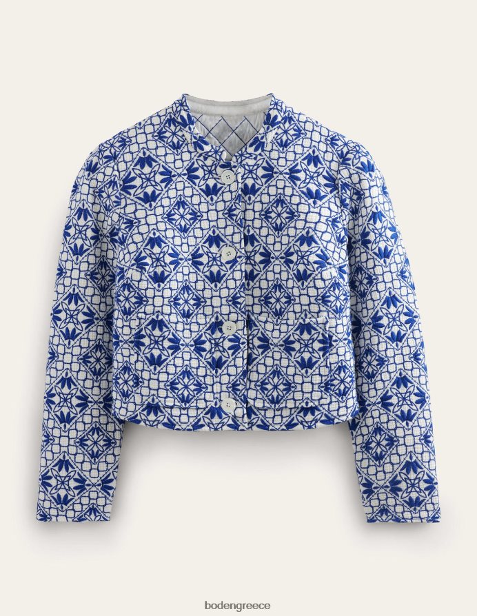 μπλε κεντημένο είδη ένδυσης κεντητό σακάκι Boden γυναίκες 464PH8672