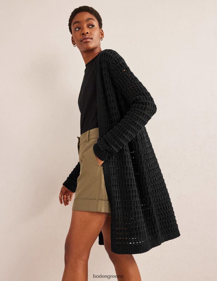 μαύρος είδη ένδυσης κροσέ coatigan Boden γυναίκες 464PH81592