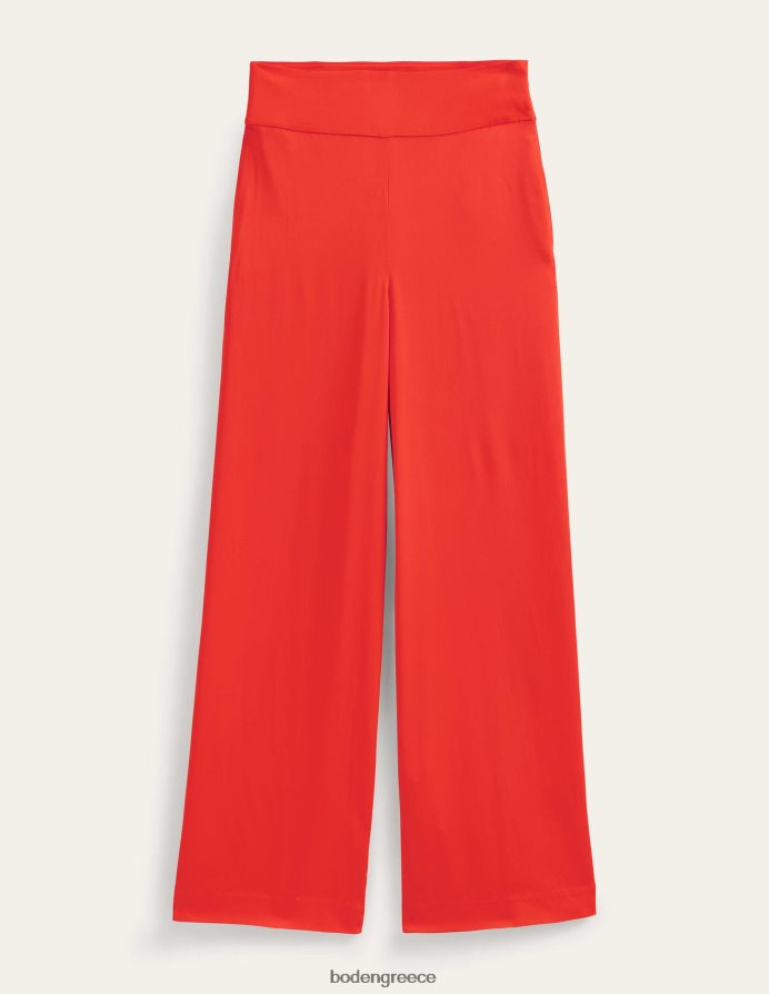 κόκκινο βερμίλιο είδη ένδυσης ρευστό φαρδύ παντελόνι Boden γυναίκες 464PH81038