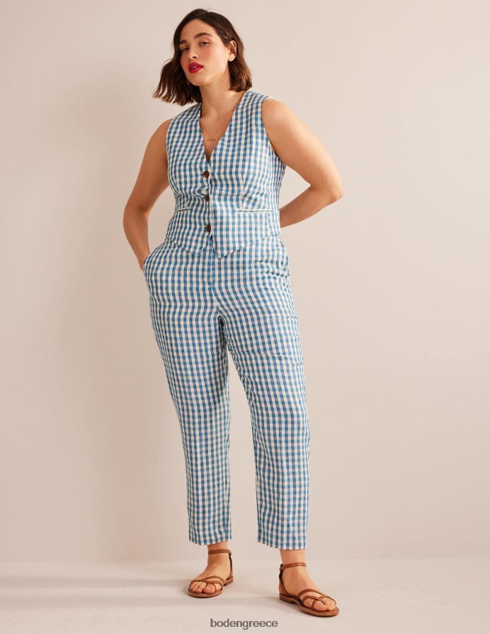 έλεγχος είδη ένδυσης κωνικό λινό παντελόνι Boden γυναίκες 464PH81581