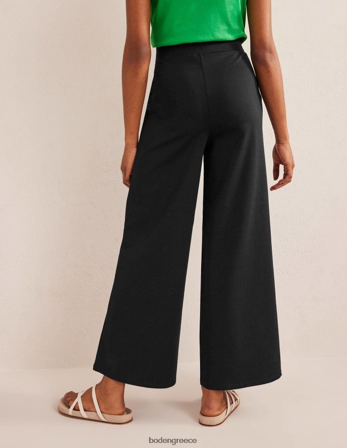 μαύρος είδη ένδυσης φαρδύ τζέρσεϊ παντελόνι Boden γυναίκες 464PH82190