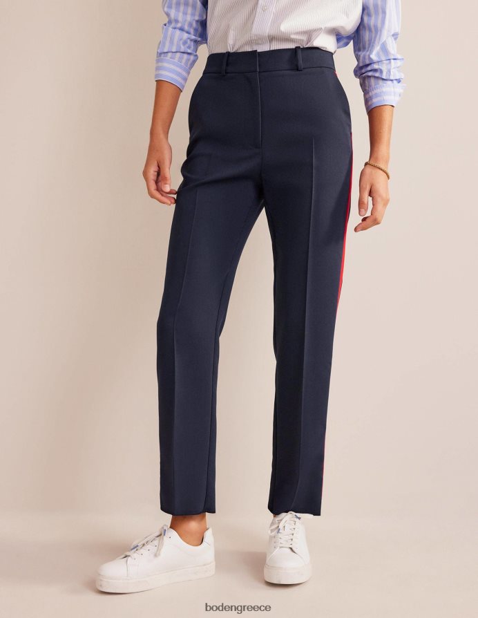 ναυτικό με λωρίδα στο πλάι είδη ένδυσης παντελόνι με ρίγες στο πλάι Boden γυναίκες 464PH8329