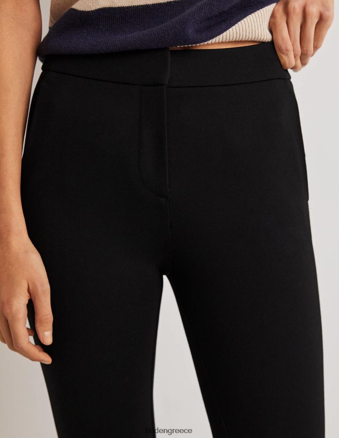 μαύρος είδη ένδυσης παντελόνι ζέρσεϊ hampshire 7/8 Boden γυναίκες 464PH8334