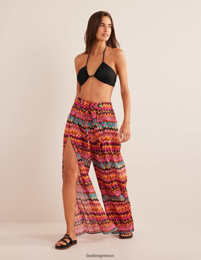 multi & ikat είδη ένδυσης τραβήξτε το πλαϊνό σχισμένο παντελόνι Boden γυναίκες 464PH82489