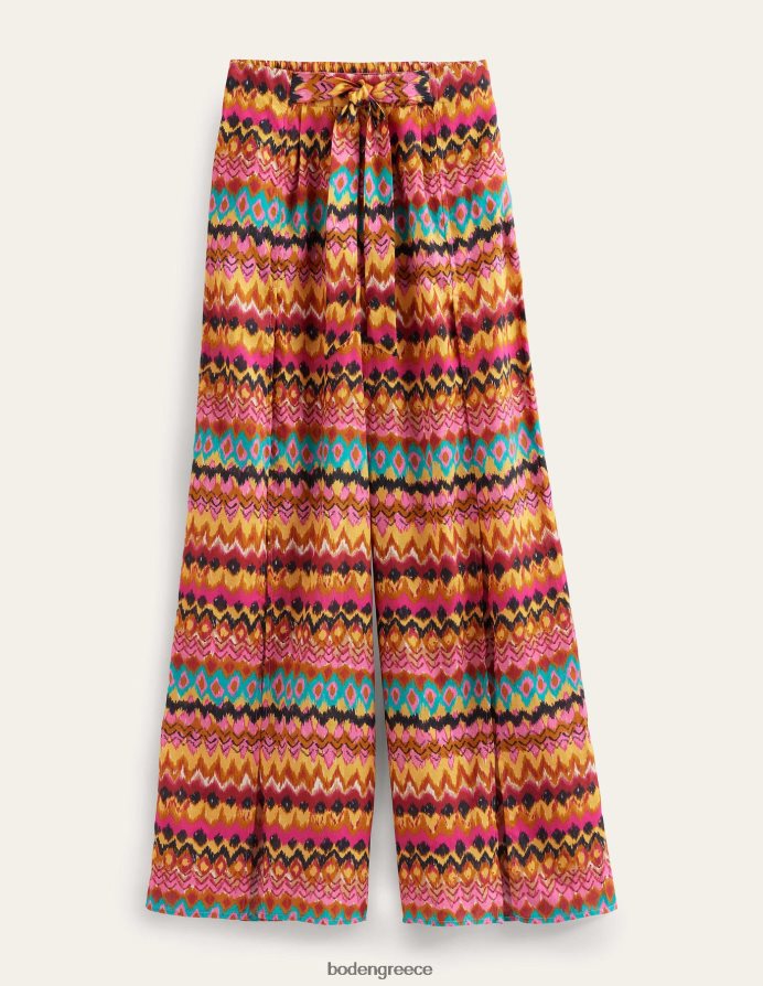 multi & ikat είδη ένδυσης τραβήξτε το πλαϊνό σχισμένο παντελόνι Boden γυναίκες 464PH82489