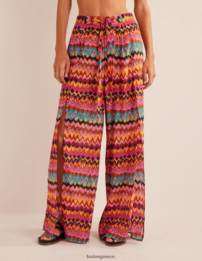 multi & ikat είδη ένδυσης τραβήξτε το πλαϊνό σχισμένο παντελόνι Boden γυναίκες 464PH82489