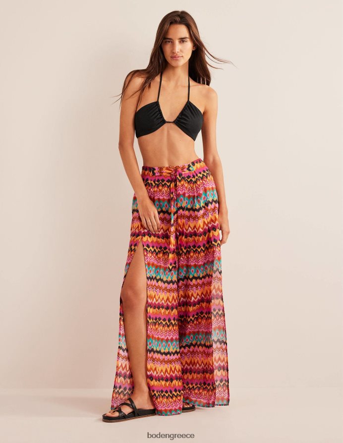 multi & ikat είδη ένδυσης τραβήξτε το πλαϊνό σχισμένο παντελόνι Boden γυναίκες 464PH82489