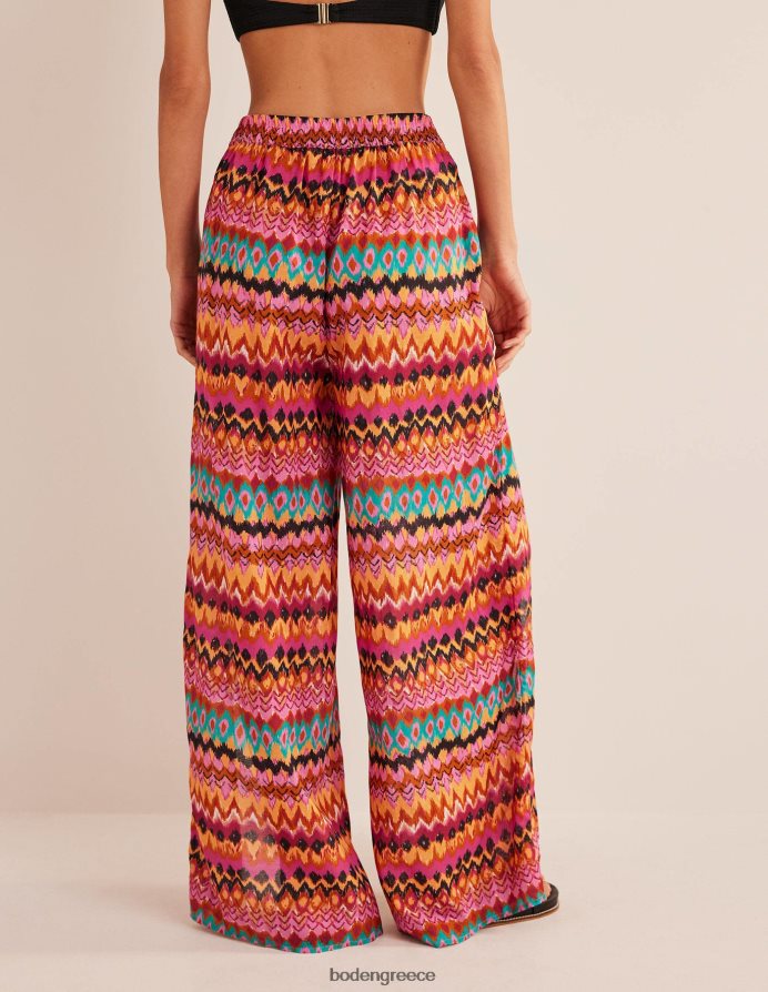 multi & ikat είδη ένδυσης τραβήξτε το πλαϊνό σχισμένο παντελόνι Boden γυναίκες 464PH82489