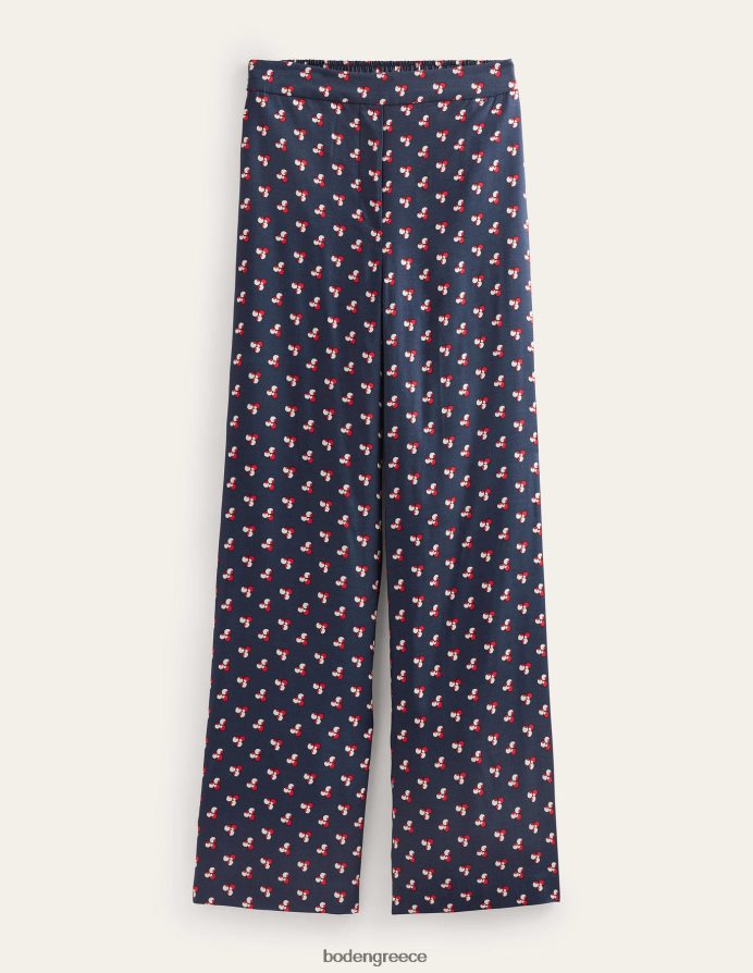 γαλλικό ναυτικό & κουκκίδα είδη ένδυσης εμπριμέ pull-on παντελόνι Boden γυναίκες 464PH8328