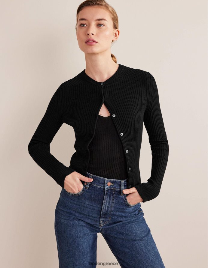 μαύρος είδη ένδυσης ζακέτα με ραβδώσεις Boden γυναίκες 464PH81037