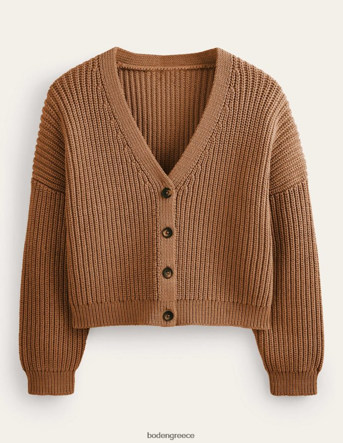 μελανζέ καμήλας είδη ένδυσης υπερμεγέθη ζακέτα με ραβδώσεις Boden γυναίκες 464PH81214