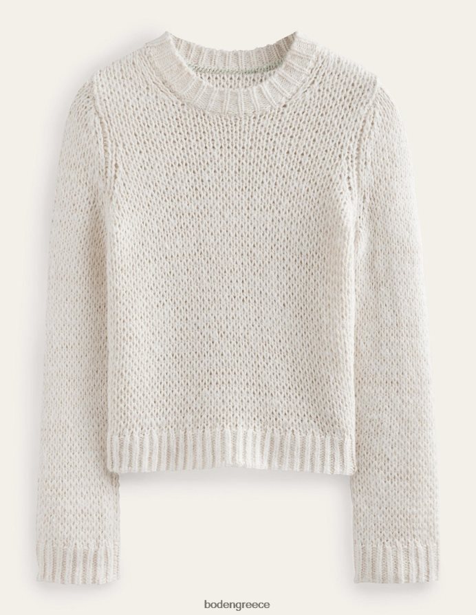 ζεστό ελεφαντόδοντο είδη ένδυσης χνουδωτό μπλουζάκι με ανοιχτή βελονιά Boden γυναίκες 464PH81383